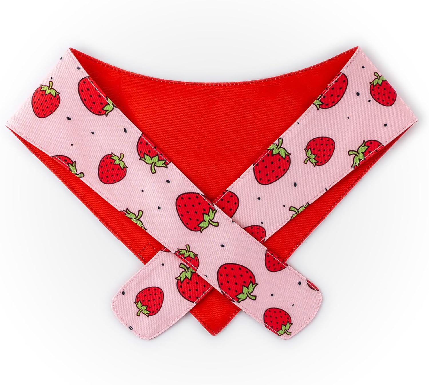 Paws Boutique Premium Dog Bandana/Scarf | Design: Xtra Berry Sweet | Reversible Dual Layered/Sided | Small, Medium & Large Pets | Unique Style | Accessories for Puppies & Dogs (M) image number 2