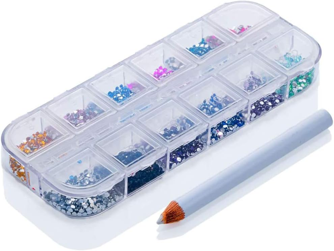 1 Box Rhinestones Nail Crystal Set Jewelry Gems Nail Art Decoration DIY Craft