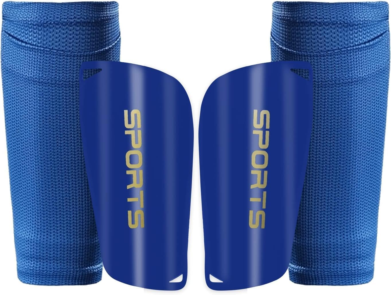 Kids Youth Soccer Shin Guards, Shin Pads and Shin Guard Sleeves for 3-15 Years Old Boys and Girls for Football Games, EVA Cushion Protection Reduce Shocks and Injuries(L 4'7" - 5'8" Tall)