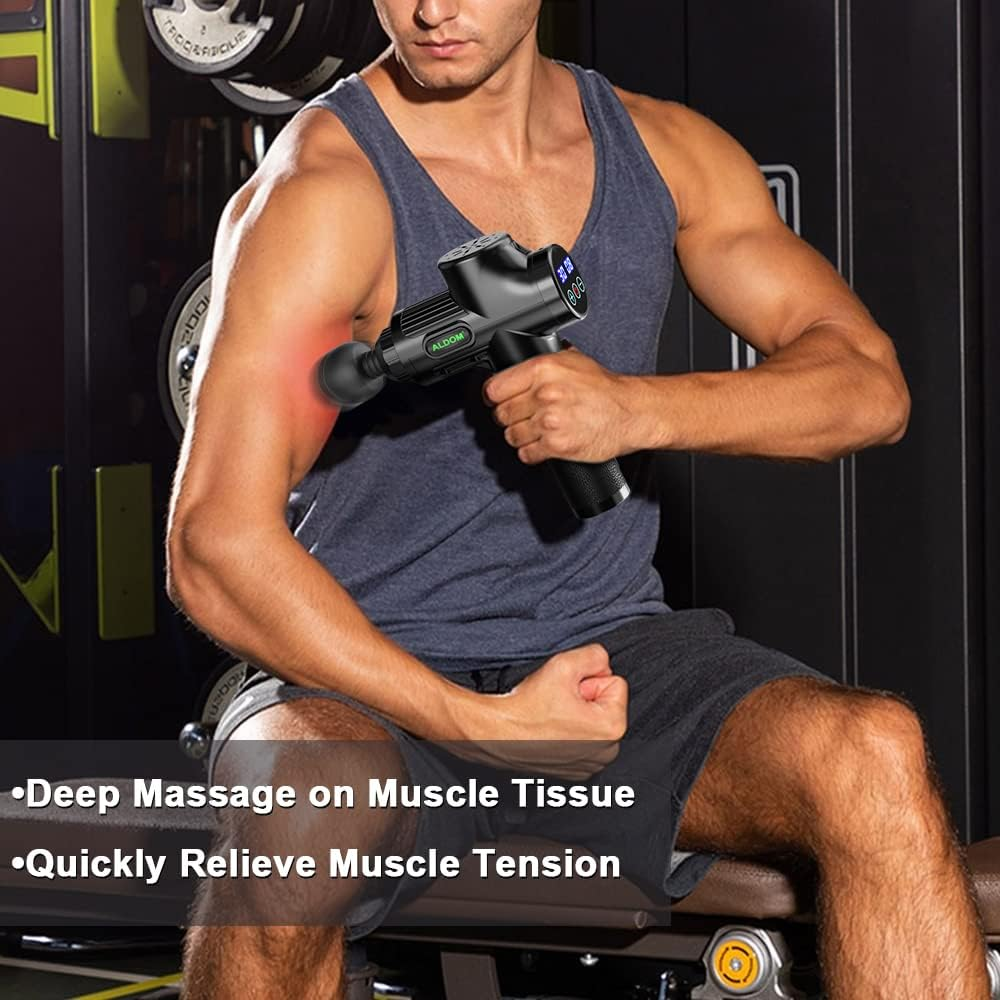 Massage Gun, 30 Speed Levels, Portable Powerful Massage Gun for Daily Use, Sports Lovers, Super Quiet High Speed Motor image number 1