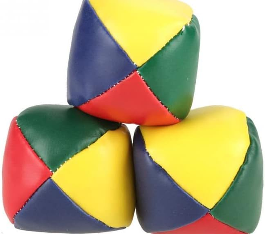 Juggling Balls Kids Toy Set Ball Bag for Magic Circus Clown 3Pcs (Multicolor)