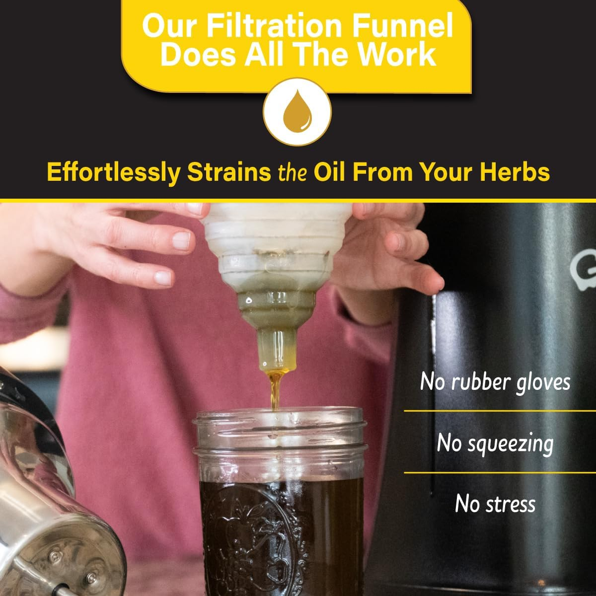 Ghost Infuser - Herbal Botanical Extractor and Oil Infusion Machine - Fully Customizable Settings - Easy to Use to Make Your Own Infused Oil Edibles and Treats image number 2