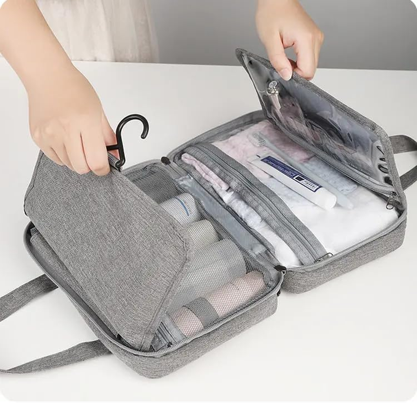 Toiletry Bag for Women (Grey) image number 5