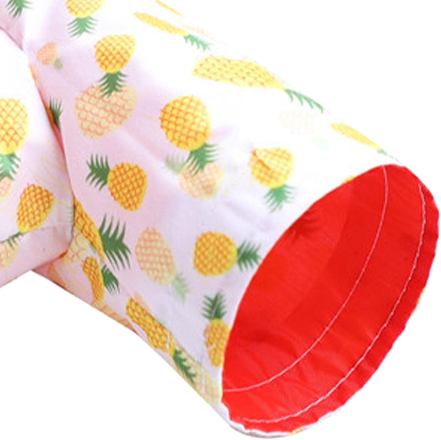 Prettyia Small Pet Animals Tunnel Tube Toy for Hamster/Gerbil Rat/Guinea Pig/Chinchilla/Squirrel, Yellow Pineapple