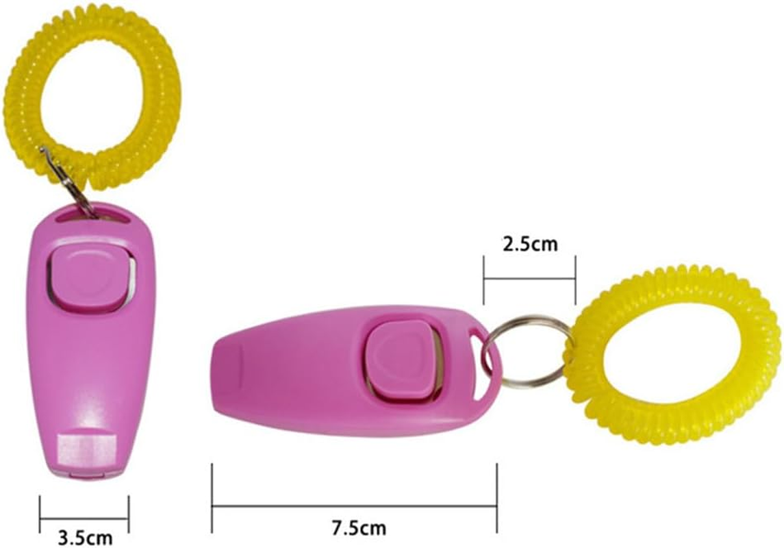 Pet Barking Combo Obedience Puppy Train Skills Dog Training Whistle Clicker Stop Black - Green image number 3