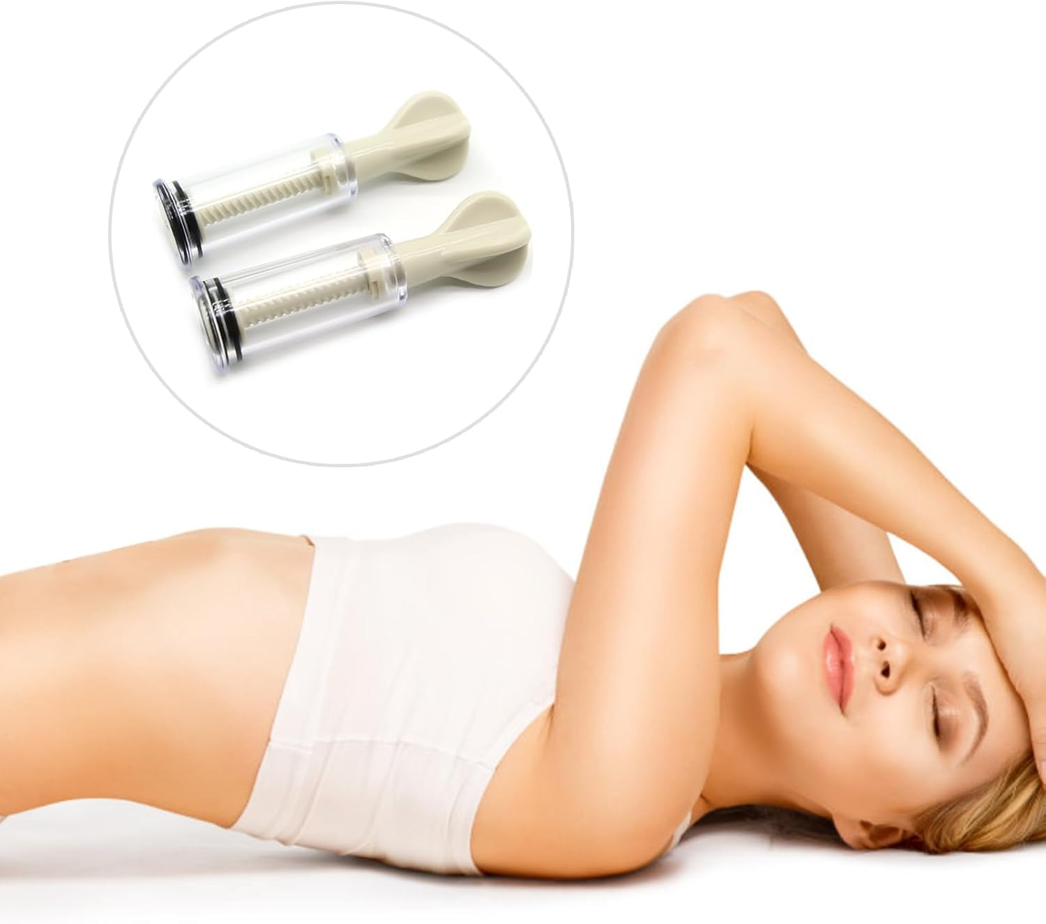 Mineens Nipple Toys,Nickel Clamps with Nickel Sucker,Nipple Clip Pearl Chain,Steel Non Piercing Nipple Rings Adsorbable Adult Toys, Suitable for Couples to Use When Intimate （3 Pcs） image number 4