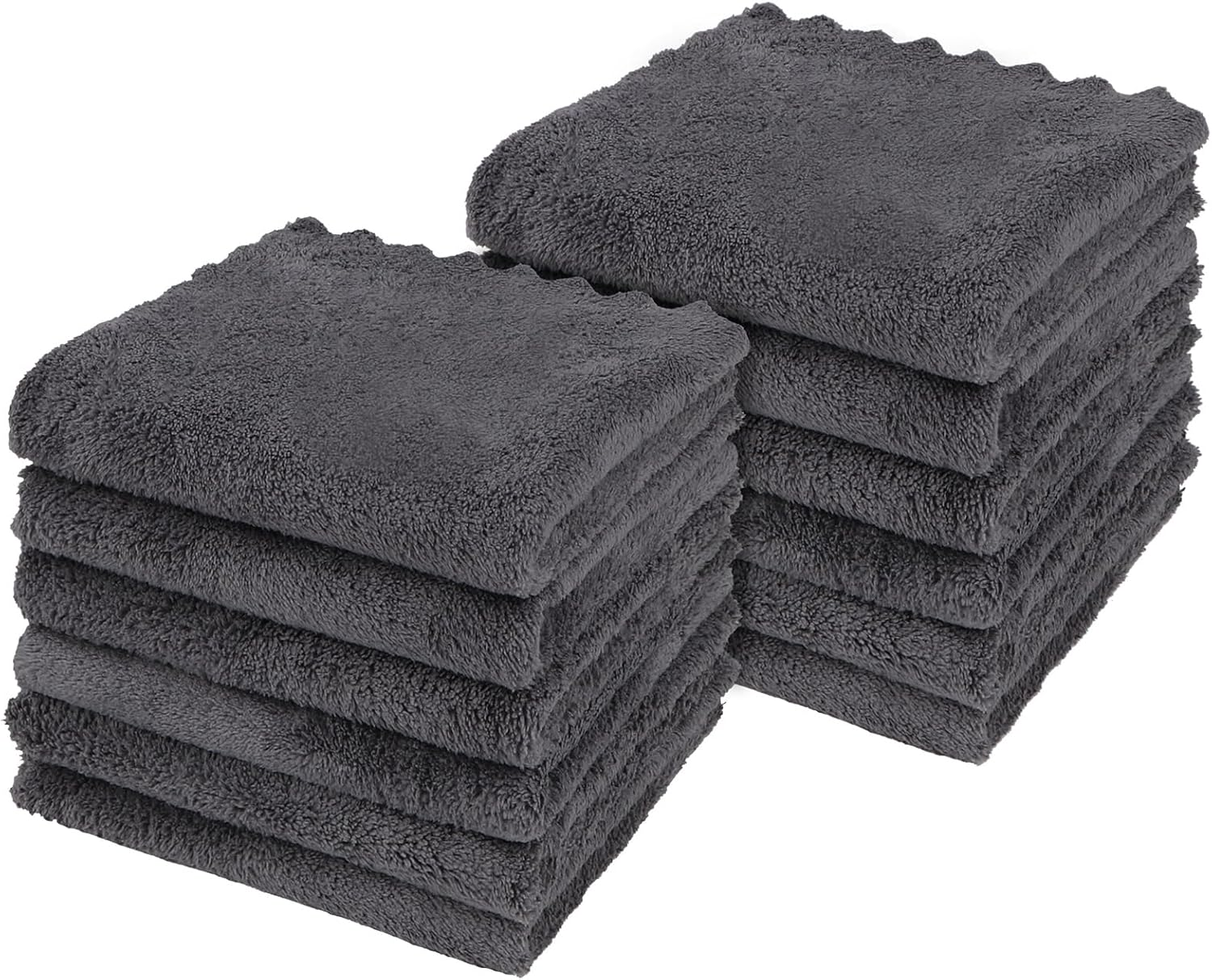 Orighty Bath Towels Pack of 2(27'' X 54'') - Soft Feel, Highly Absorbent, Quick Drying Microfiber for Body, Sport, Yoga, SPA, Fitness - Grey