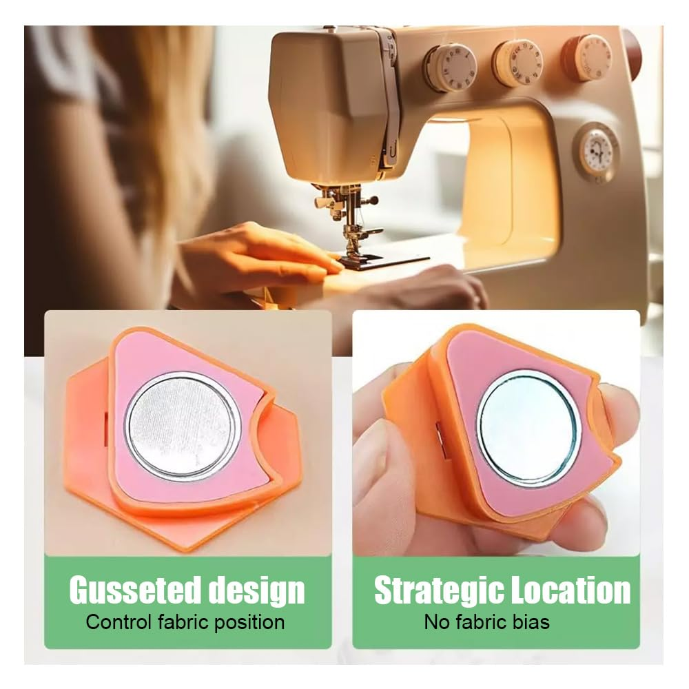 3Pcs Magnetic Seam Guide for Sewing Machine, Hemmer Guide with Scale Universal Sewing Accessories, Multi-Purpose Tool (3 Colors) image number 5