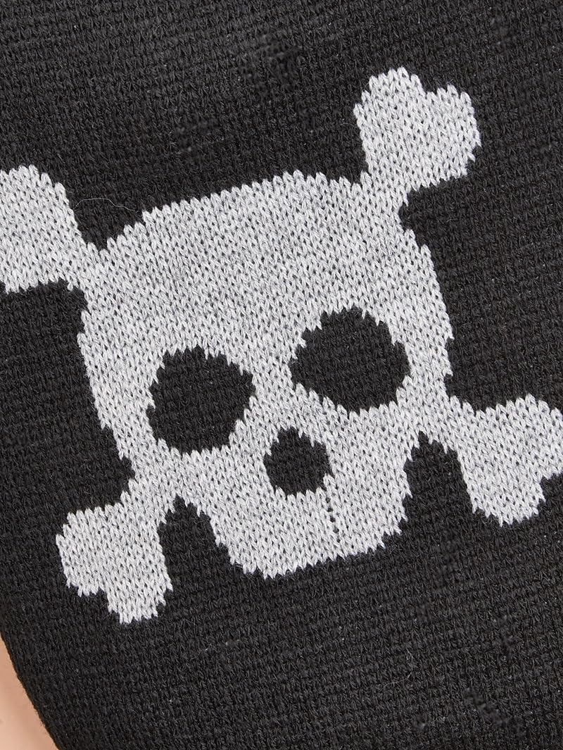Pet Dog Jumpers Halloween Skull Knit Sweater Kitty Puppy Warm Sweatshirt Suitable for Small Cats and Dogs (X-Small) image number 5