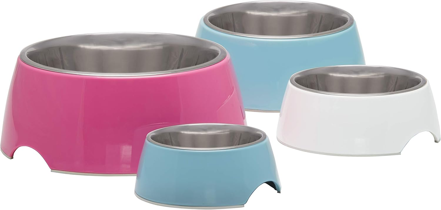 7133 Retro Hot Pink Large- Dog Bowl image number 6