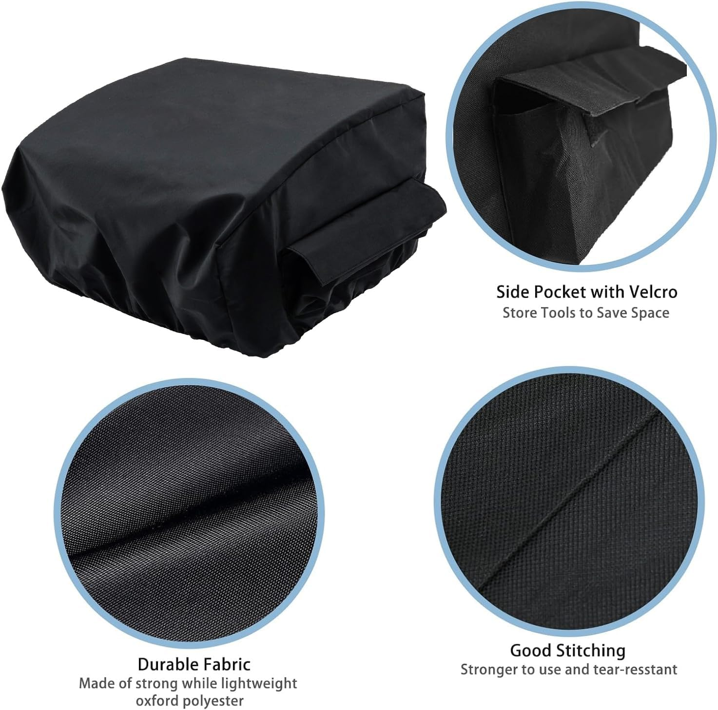 Cover for Traeger Ranger Grill, for Traeger Scout Grill, for Blackstone 17" Griddle, Heavy Duty Portable Griddle Cover Accessories for BAC475 Parts, 21" X 19.5" X 12" image number 1