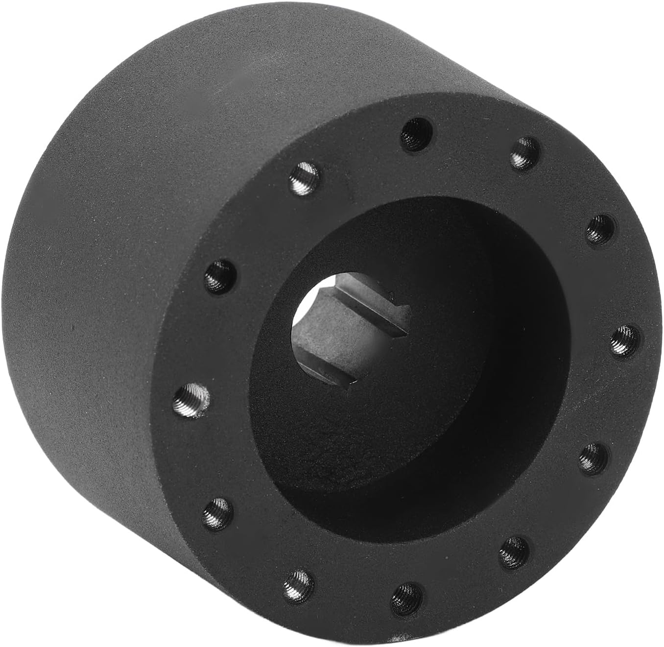 Boat Steering Wheel Hub Adapter, 3/4 Inch Keyway 6 Hole Metal Marine Steering Wheel Hub Adapter for Standard 6 Hole Wheels, for Grant, for NRG, for Lecarra, for GT Performance