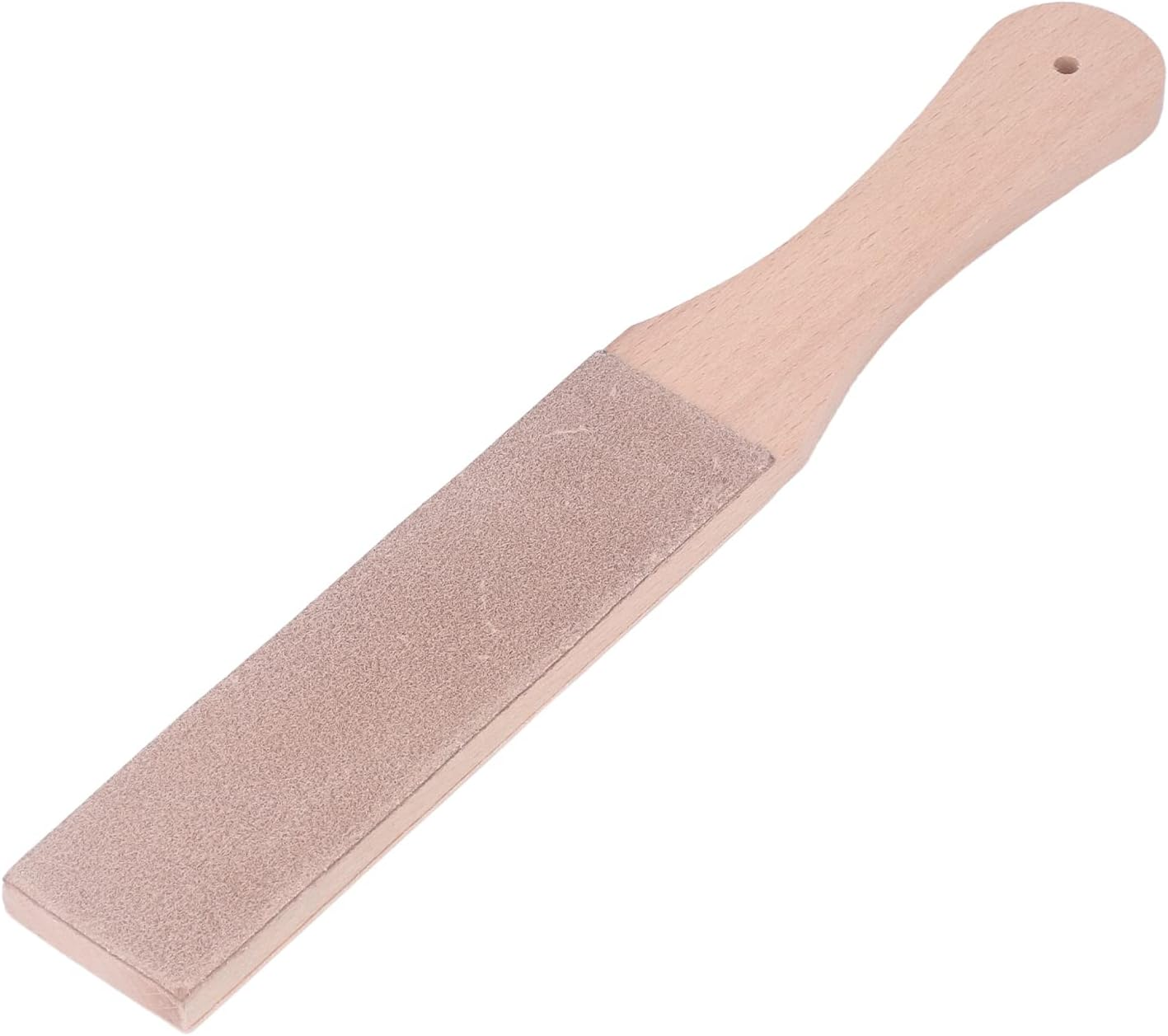 Portable Double Sided Leather Strop, Beech Wood Leather Quick Sharpening Strop, Used in Leather Crafts, DIY, Belts, Sanding Knives and Blade Sanding, Polishing image number 6