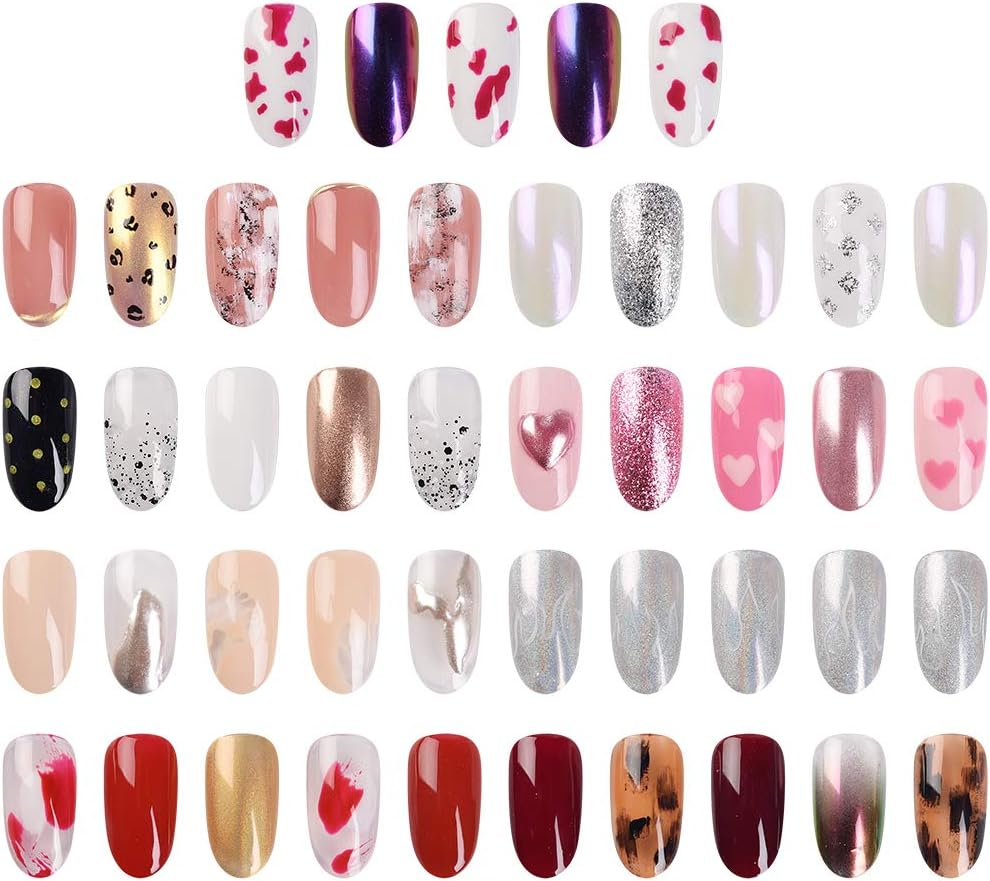 Rolabling Nail Powder Air Cushion Pen Mirror Effect Nails Powder Holographic Chrome Pigment Nail Decoration Nail Art Tool image number 5