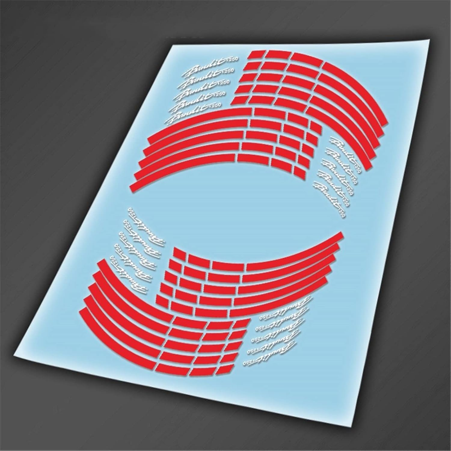 Stickers Motorcycle Front Rear Tire Rim Reflective Decals Waterproof Stickers Accessories Logo for Suzuki GSR600 GSR 600 (Color : White)