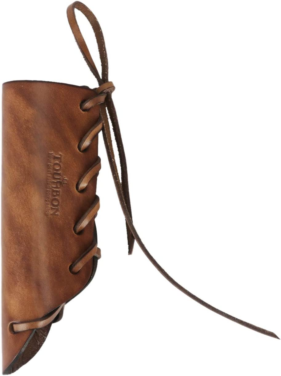 TOURBON Leather Axe Handle Protection Covers - Vintage Brown image number 5