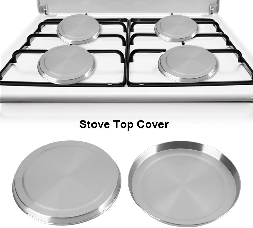 4Pcs/Set Stainless Steel Stove Burner Covers Kitchen Stove Top Burner Covers for Cooker Protection Decor image number 3