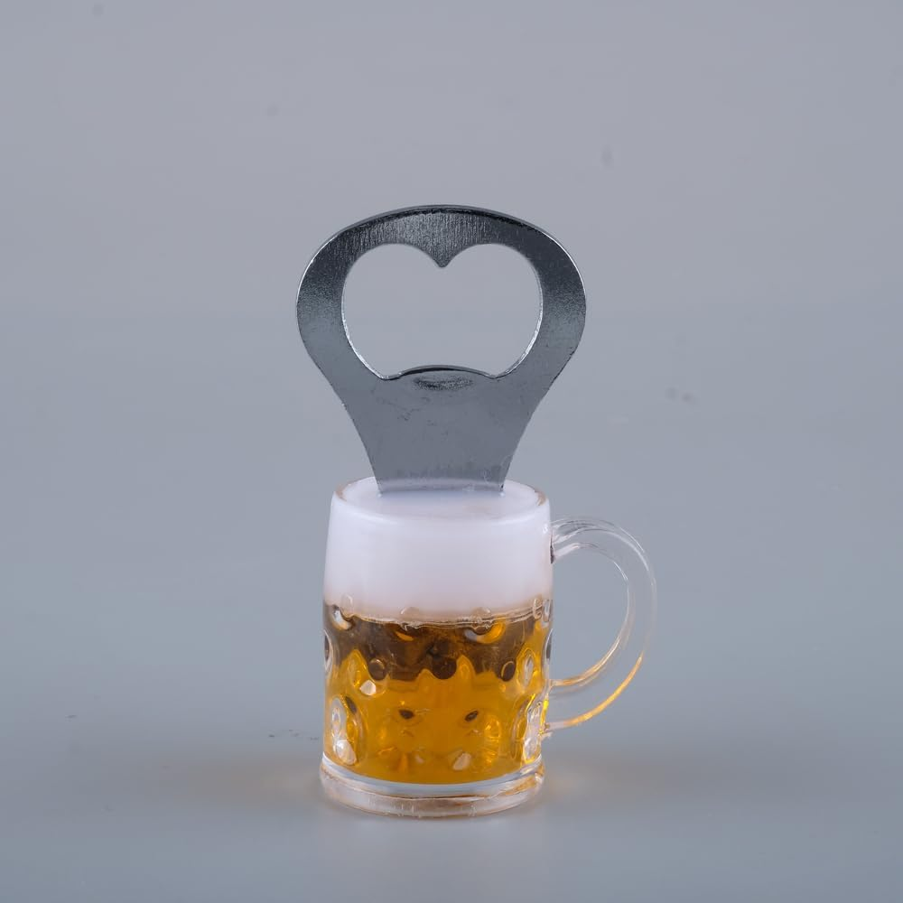 Homemaster Beer Mug Shaped Bottle Opener with Magnet, 8.5 X 3 Cm Size, Assorted image number 4