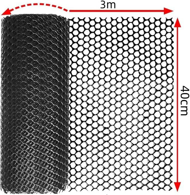 Plastic Fence Mesh, 300X40Cm Chicken Wire Fence, Mesh Lightweight Fencing, for Crafts Gardening Poultry Fencing (Black) image number 4