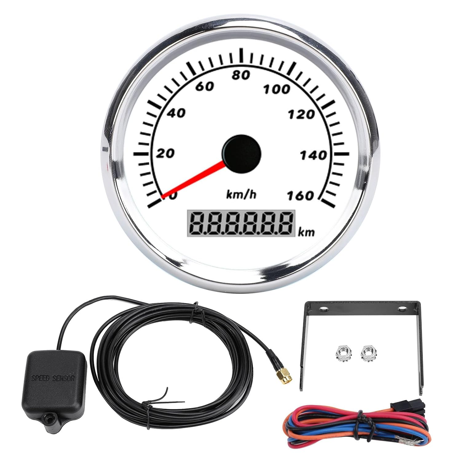 Digital GPS Speed Odometer, 85Mm GPS Speedometer, 0-160 Km/H Digital Odometer with Backlight, Easy to Read, Ideal for Car,Truck,Marine,Boat,Yacht,Motorcycle