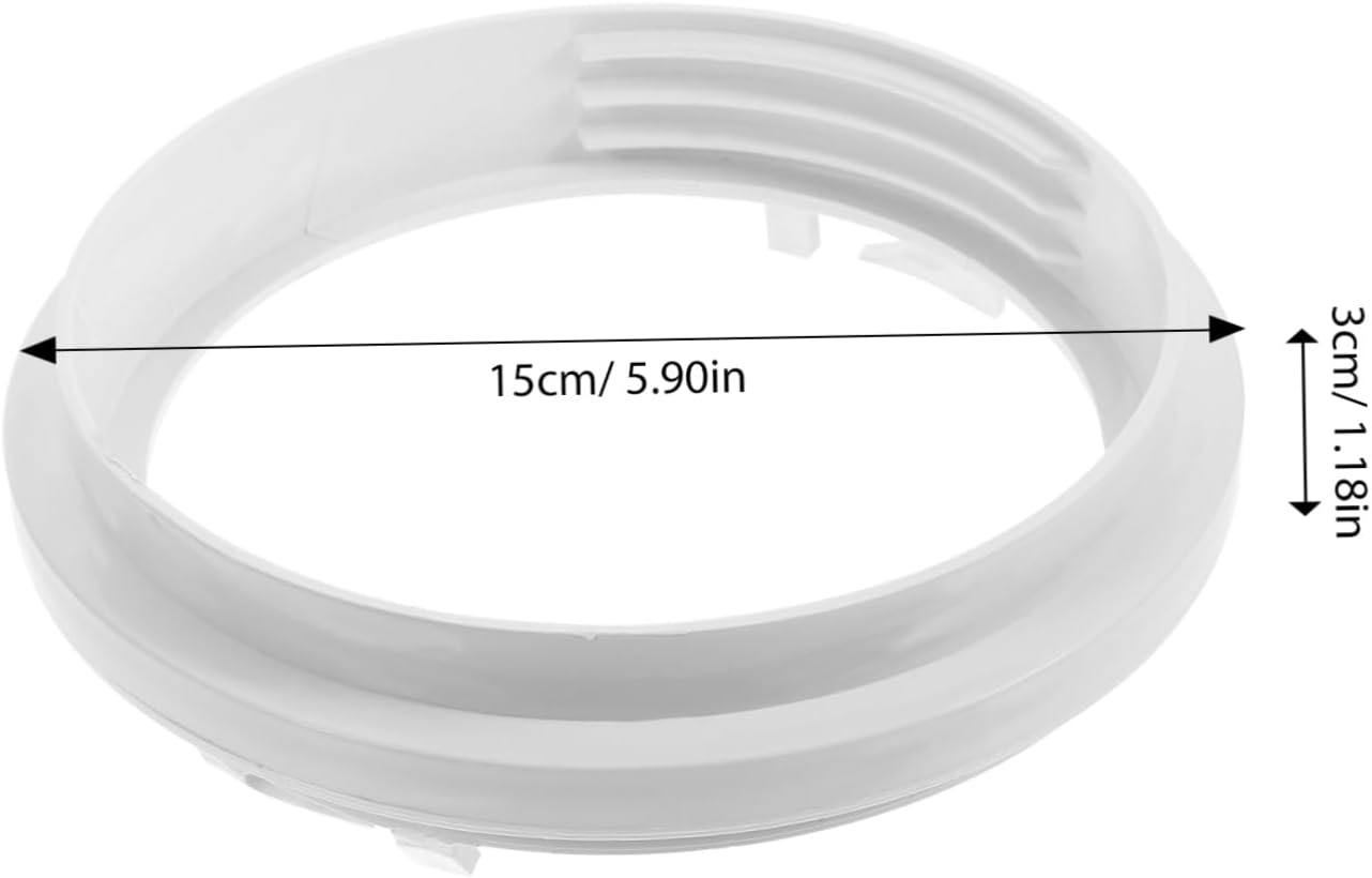 OSALADI Air Conditioner Exhaust Hose Connector Tube Adapter Coupler PVC White Portable AC Hose Connector image number 3
