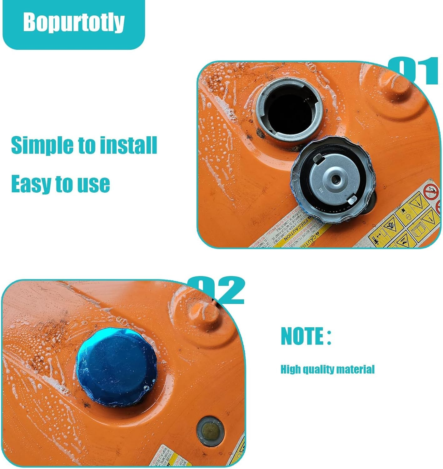 Gas Fuel Cap 0G84300105 Replacement for Generator 0H0775 0H1325A GP5500 GP2600 & Harbor Freight Predator 4000W 212CC 6.5HP 68729 6500W 420CC 13HP 63082 63083 Generator image number 1