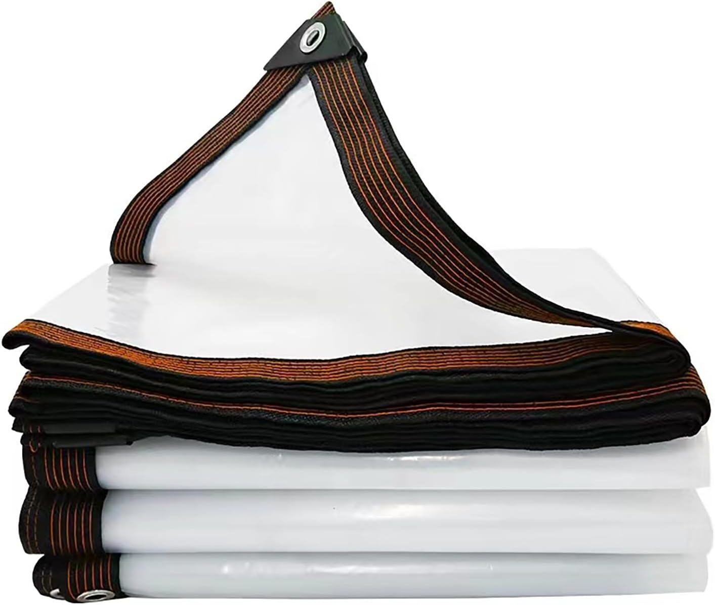 Clear Tarp Heavy Duty with Grommets,2M X 2.4M,Waterproof,Pvc,Thicken Tarpaulin Cover,Outdoor Transparent Cover for Garden Patio Lawn Plants Greenhouse or Barn image number 1