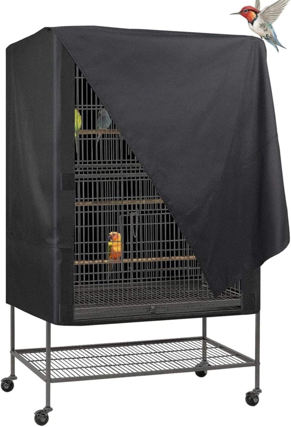 Bird Cage Covers for Night | Waterproof Dustproof Oxford Cloth Cage - Adjustable Protective Night with Two Handle Top Design, Bird Cage Supplies for Cats, Mink