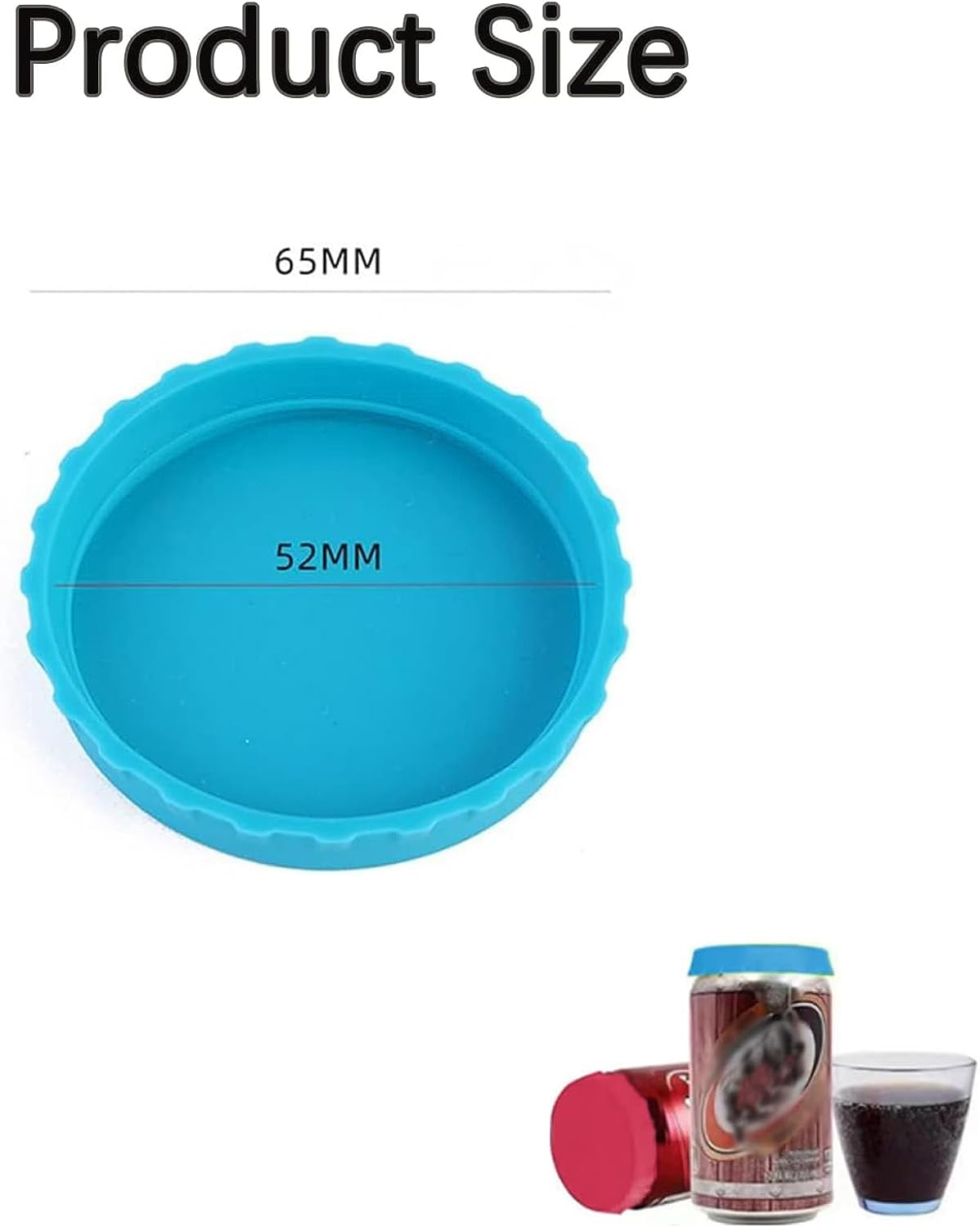 4 PCS Silicone Beverage Can Lids, Leak-Proof & Dust-Resistant Can Covers, Multi-Coloured Drinks Can Protection, Finegood Reusable Silicone Can Lids for Drinks Bottle Caps for Beer, Wine, Soda image number 6