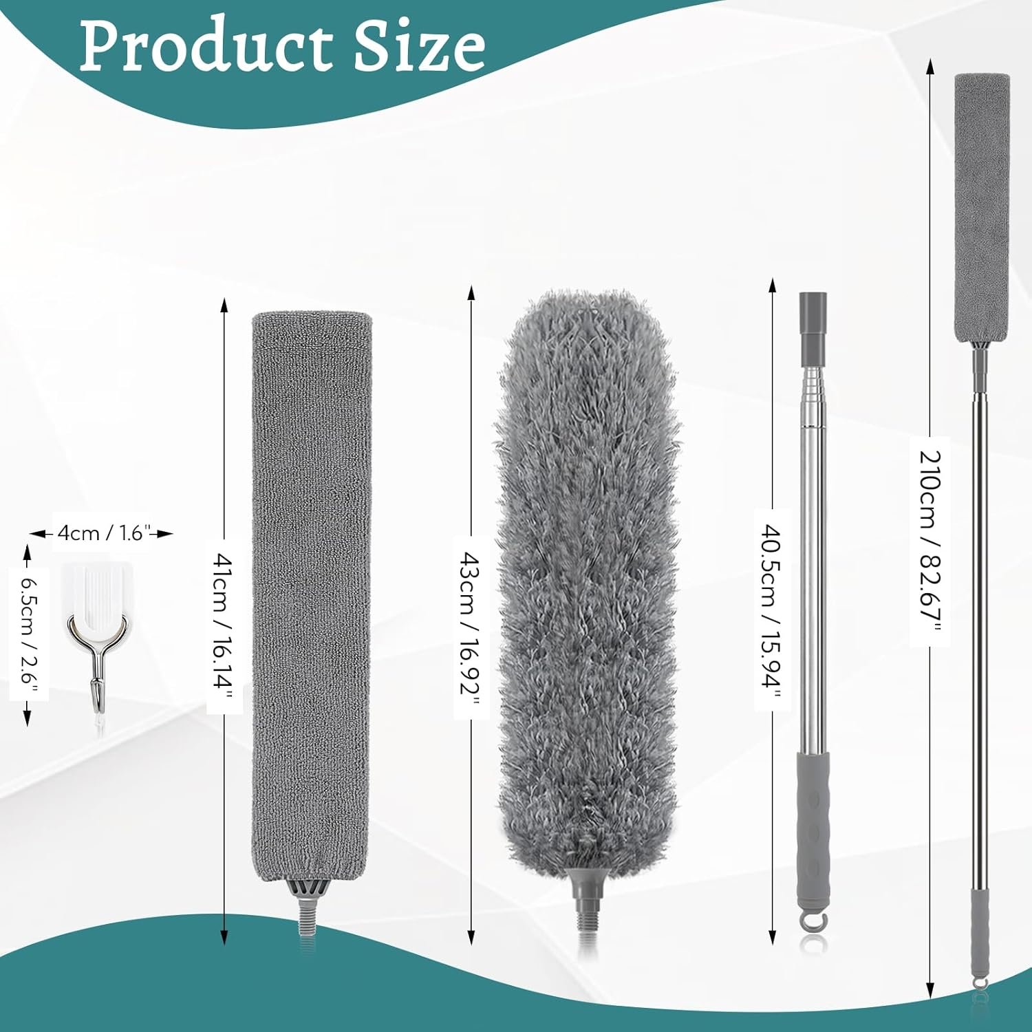 Zikenis Washable Telescopic Duster image number 4