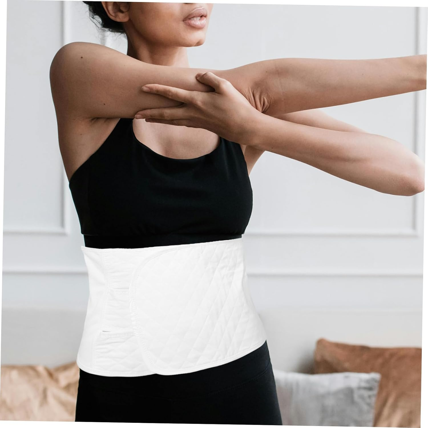 Maternity Waist Trainer Postpartum Belly Support Band Pregnancy Belly Brace Soft Breathable for Women Lumbar Support Elasticity Restoration image number 2