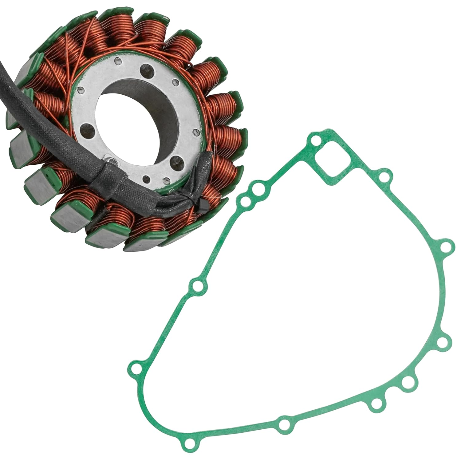 Caltric Stator & Gasket Compatible with Kawasaki Bayou 300 Klf300C KLF 300C 4X4 1989 1990 1991 1992-2005 image number 1