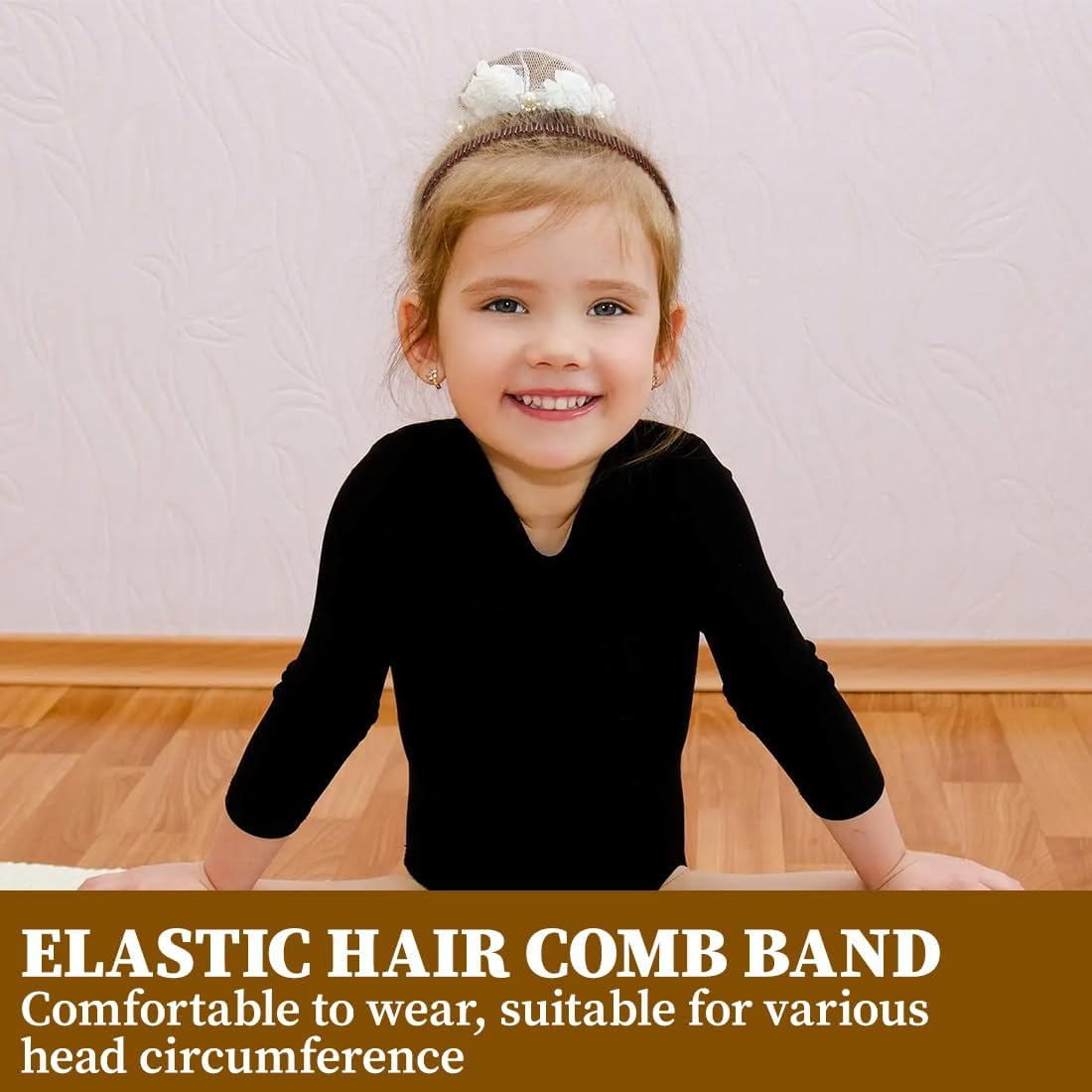 6 Pieces Full Circular Stretch, 3 Colours Comb, Flexible Plastic, Circular Stretch for Girls image number 1