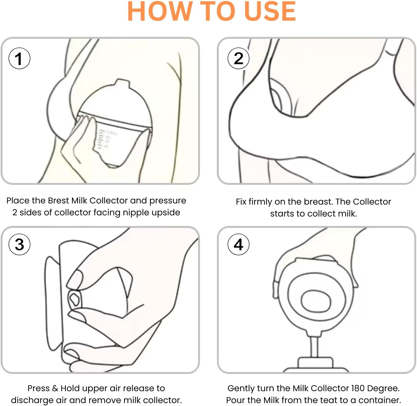 Breast Milk Collectors for Breastfeeding Mothers | Soft Silicone Breast Shells | Reusable Nursing Cups to Collect Leaks | Comfortable, Hands-Free, Eco-Friendly Milk Saver for Nursing Moms image number 1