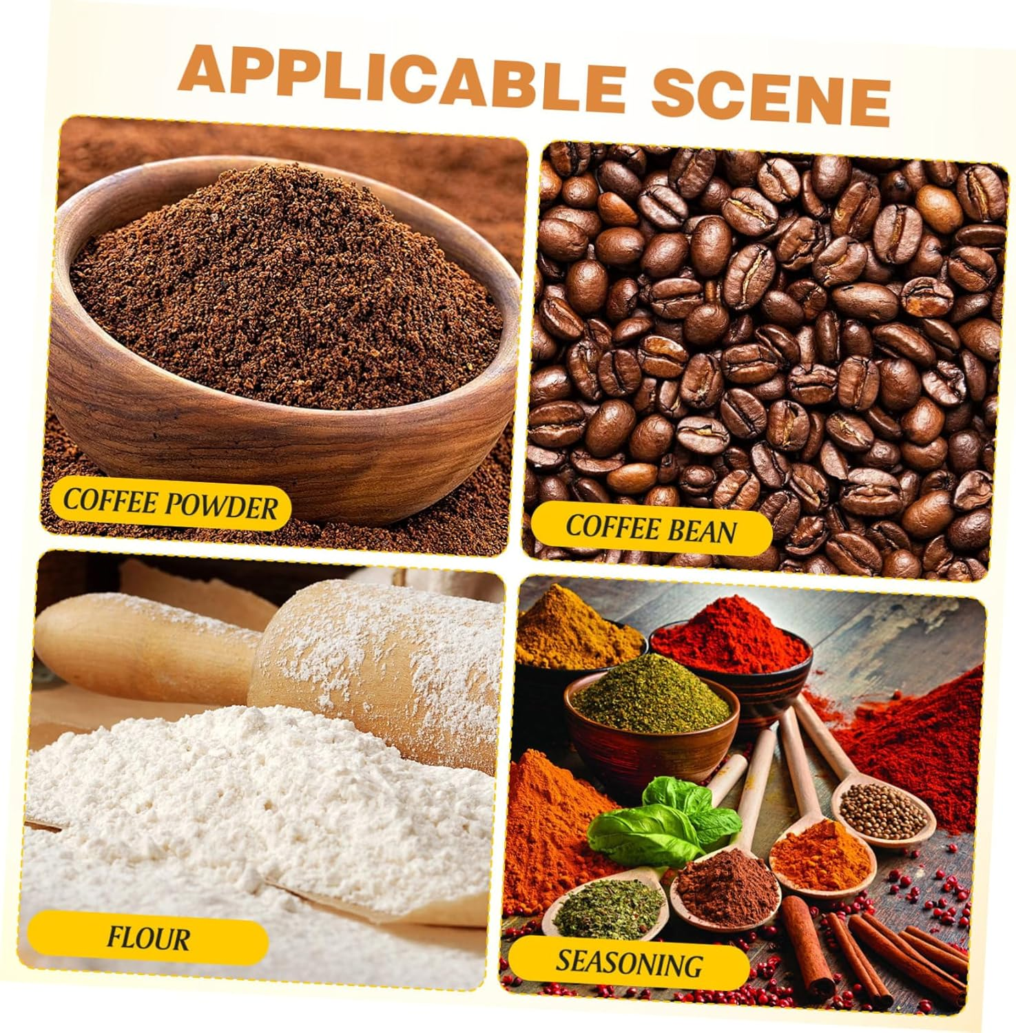 ULTECHNOVO Stainless Steel Coffee Bean Measuring Spoon with Pressed Bottom Dual Head Espresso and Flavor Scoop for Sugar Milk Powder Tea and Seasonings Kitchen Measuring Tool for Precise image number 3