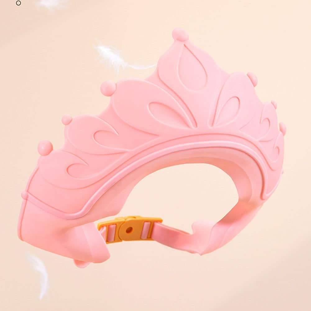 Cute Unisex Shower Cap for Kids, Soft Adjustable Baby Hair Washing Guard Bath Shield Reusable Waterproof Shampoo Hat Visor Hat for Eye and Ear Head Protection image number 1