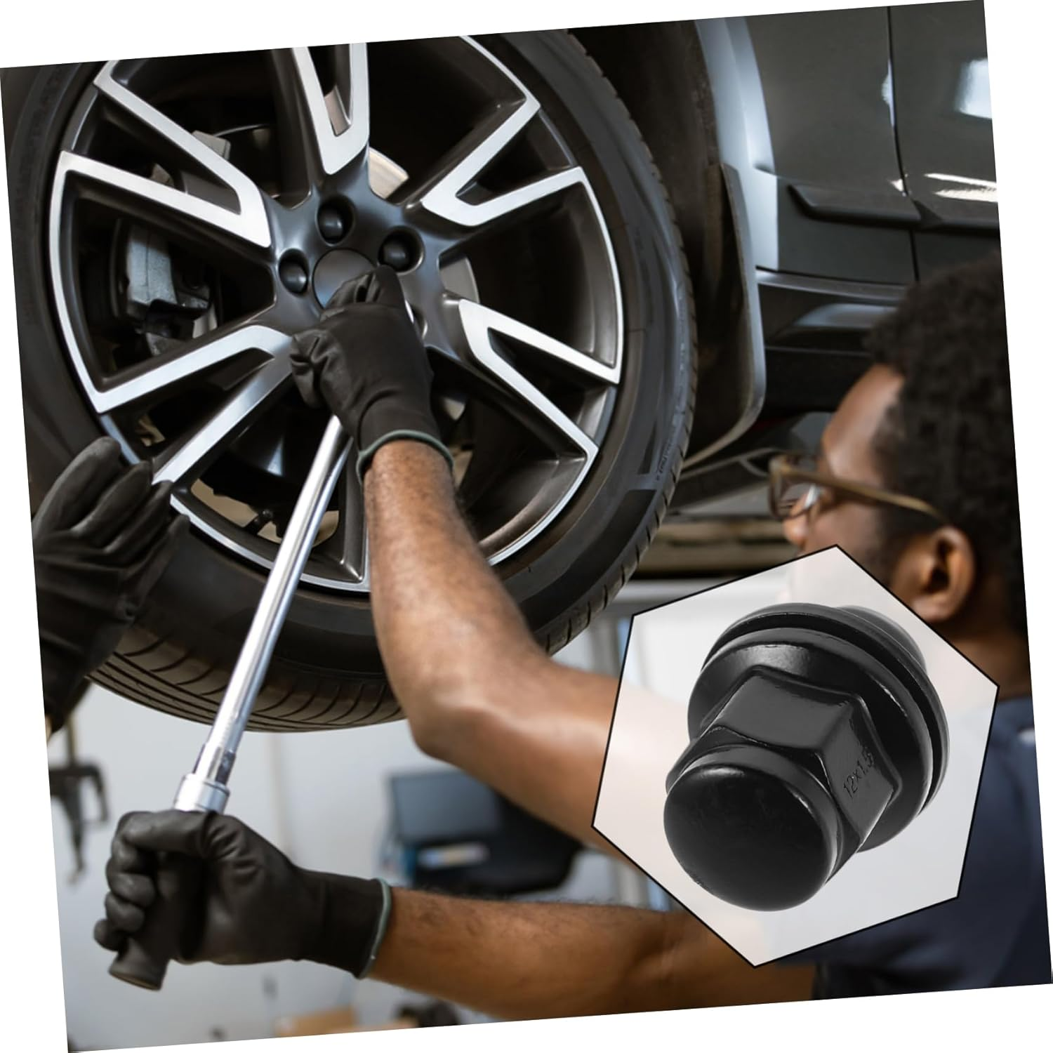 Gatuida Heavy-Duty Automotive Wheel Nuts Lug Nut Set for Car Replacement Lug Camper Professional Package image number 1