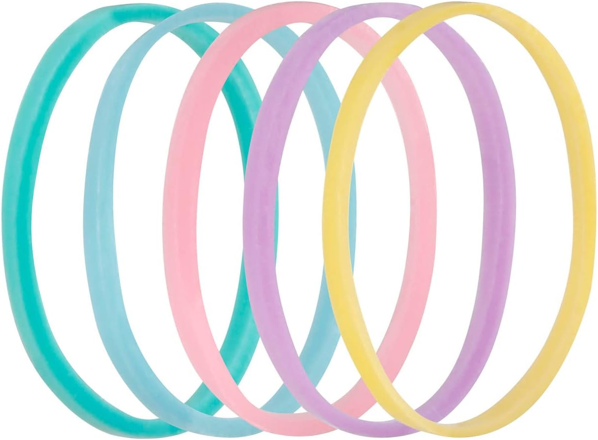 Lady Jayne Pastel Snagless Small Elastomer Elastics - Pk 50