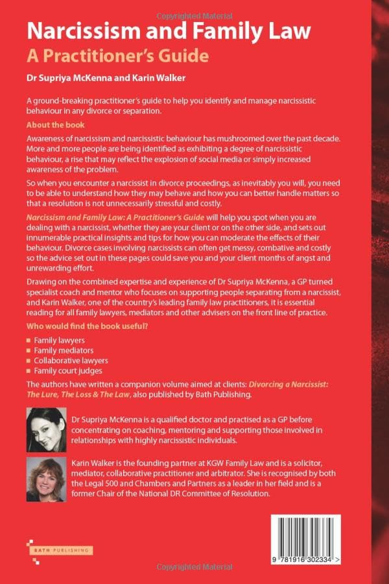 Narcissism and Family Law: a Practitioner'S Guide