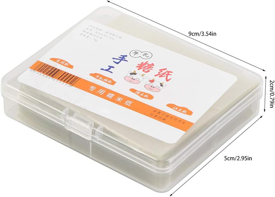 500Pcs Edible Rice Wafer Paper For, Caramel, Taffy, Inner Packaging, Good Value, Keep Candy Fresh image number 5