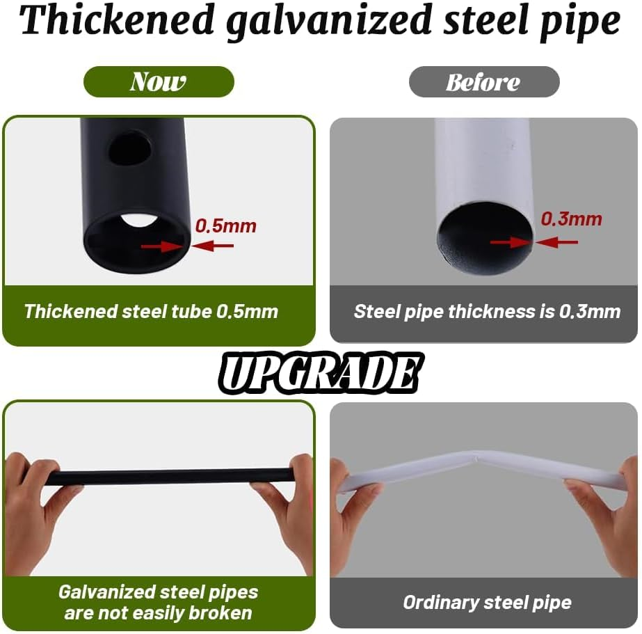 Newsmarts 7.9Ft Metal Garden Arch Army Green Garden Arbor for Climbing Plant Outdoor Wedding Party image number 5