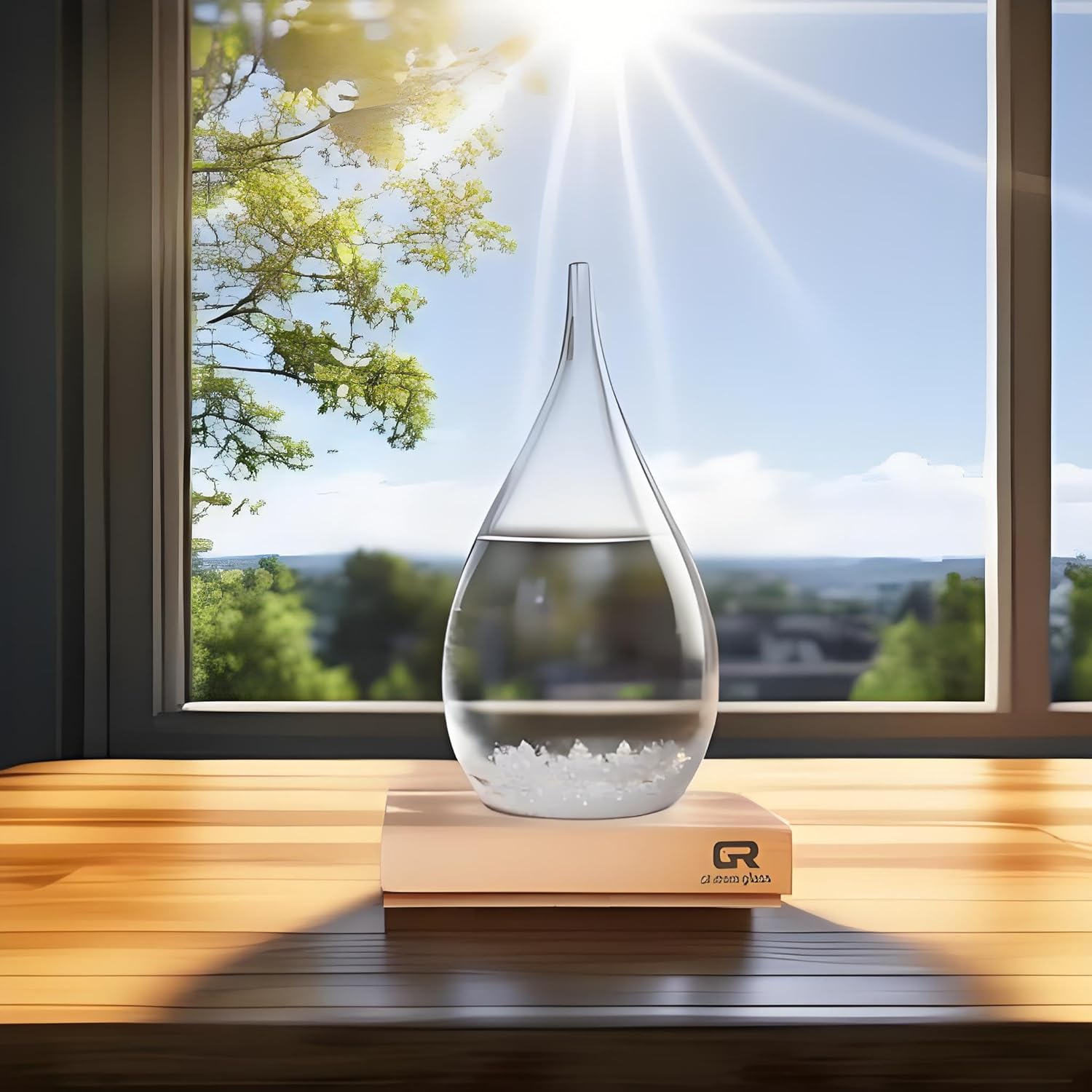 Storm Glass Weather Forecast Bottle - Snow Globes Barometer,Cloud Storm Weather Station,Decorative Weather Predictor, Home and Office Decor, Unique Gift Idea (X-Large) image number 3