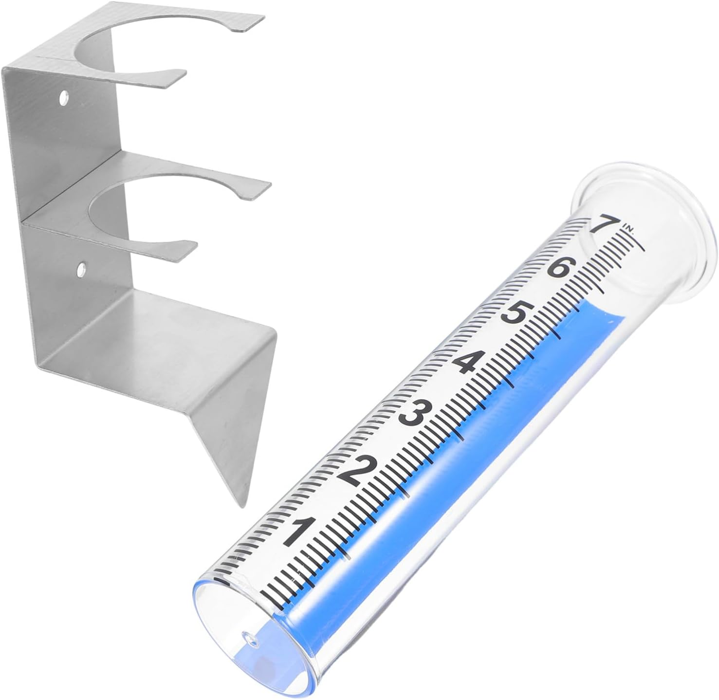 Alasum Outdoor Garden Rain Gauge with Mounting Bracket Large-Scale Rainfall Measuring Device Accurate Moisture Monitor for Lawn and Patio Weather Tracking image number 4