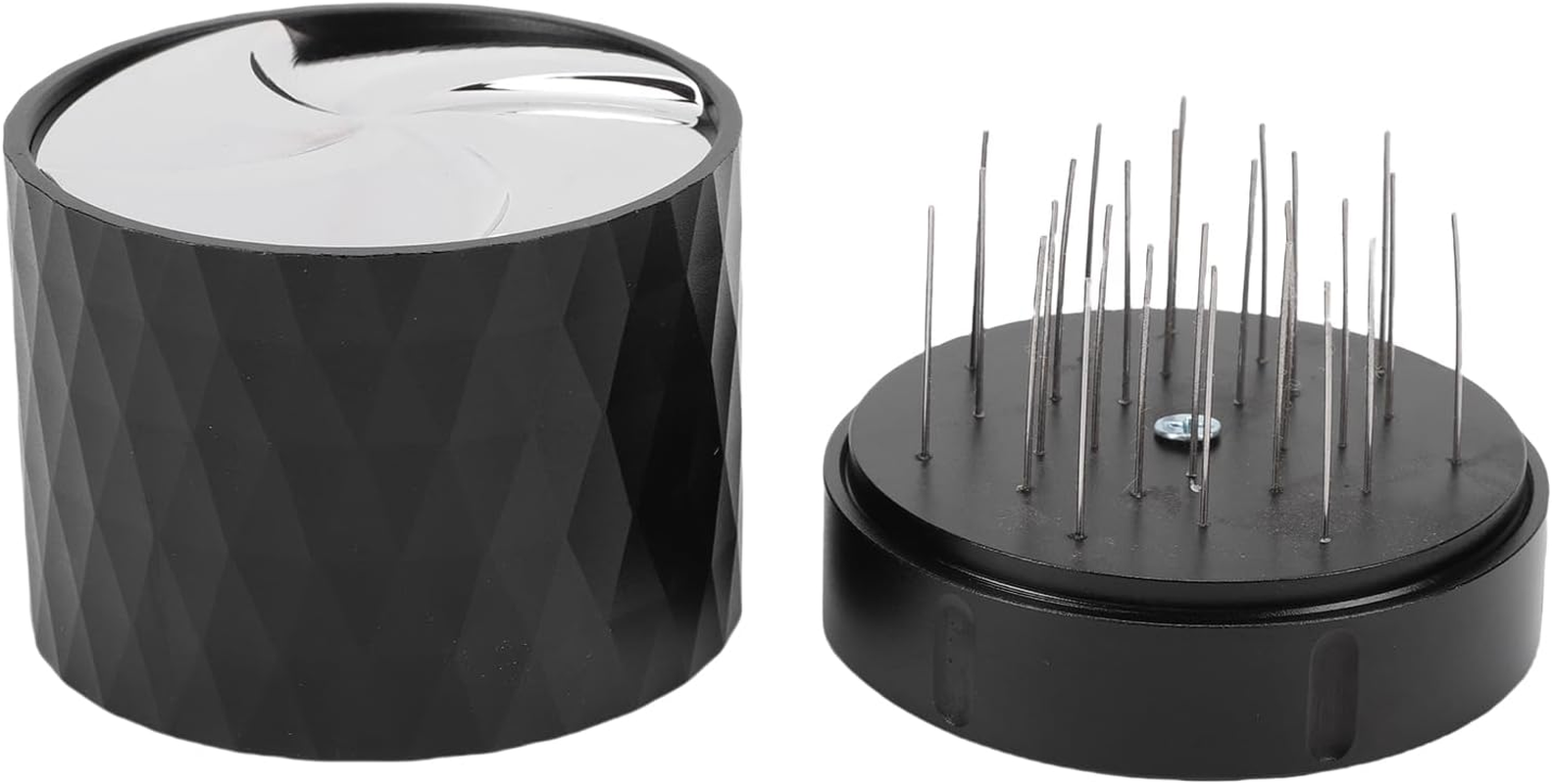 GLOGLOW Coffee and Tea Supplies Tamper, Stainless Steel Base with Walnut Wood Cover for Even Grounds and Balanced Extraction, Ideal for Home Baristas and Cafes 58Mm Coffee Distributor Nan image number 1