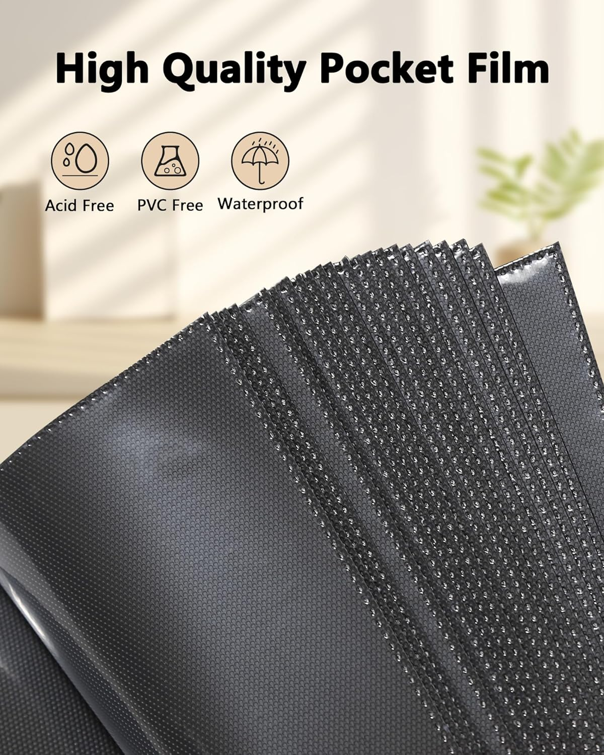 Yuforr Photo Album 6X4 Slip In, 300 Pockets Photos, Linen Photo Albums for Family Wedding Anniversary, Album Book Holds Landscape 10X15Cm Pictures-Gray image number 6