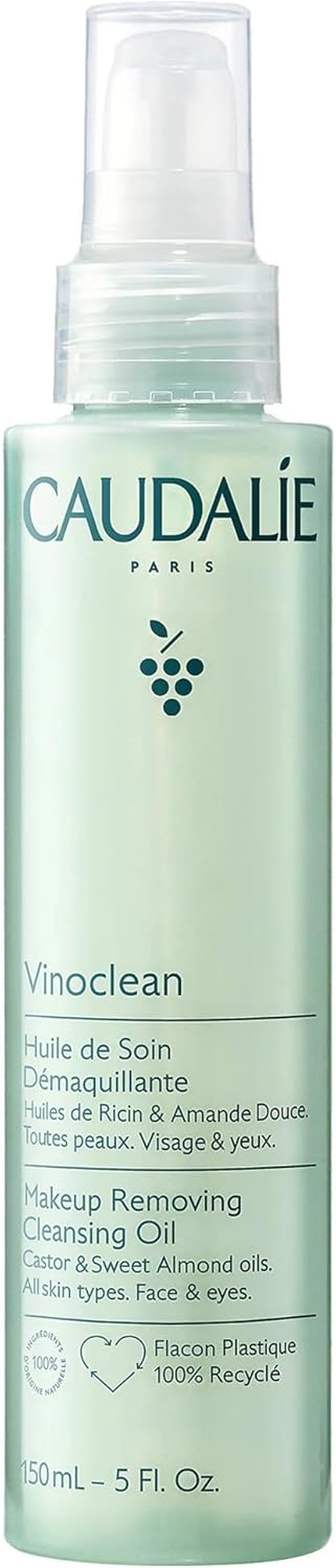 Caudalie Vinoclean Makeup Removing Cleansing Oil, Waterproof Makeup Remover - 150 Ml image number 3