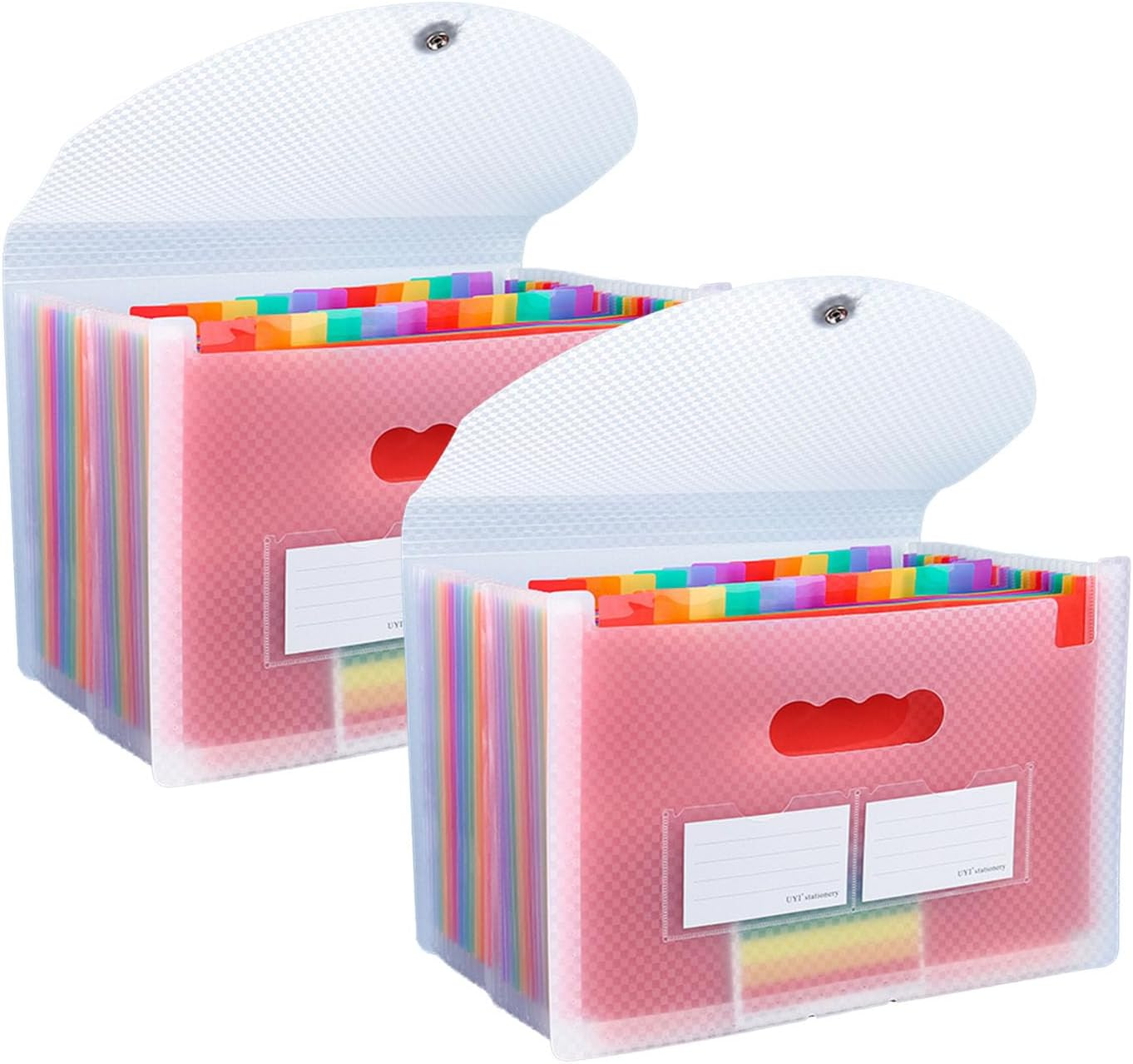 25 Pockets Folders,Accordion File Organizer, A4 Letter Size Paper File Organizer,Expanding File Folder with Labels,Document Organizer for Classroom, Home, Office and Travel image number 4