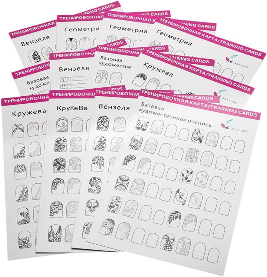 12 Packs Practice Lines Drawing Painting Template Learning Book image number 5