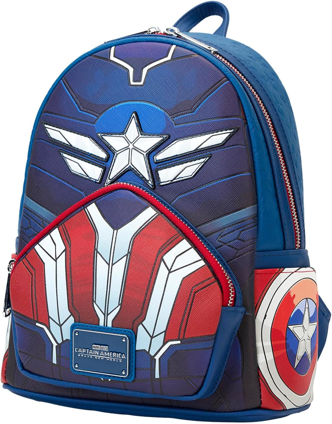 Loungefly Marvel Captain America Brave New World Cosplay Mini Backpack Marvel Accessories image number 1