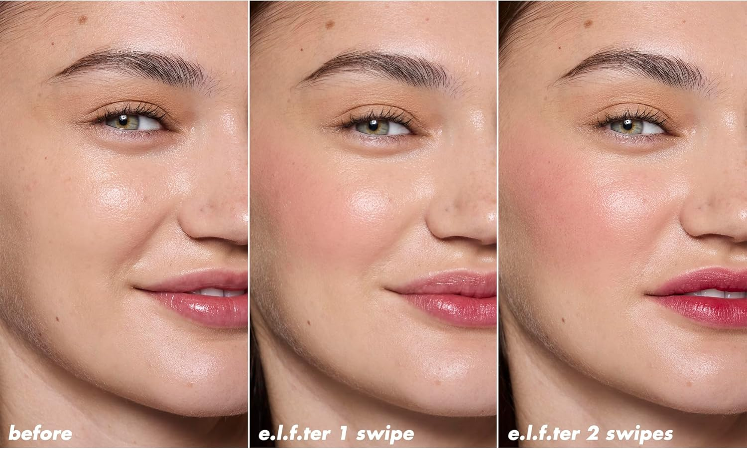 E.L.F. Sheer for It Blush Tint, Multi-Use, Long-Lasting Lip & Cheek Makeup, Creates a Natural Flush Finish, Vegan & Cruelty-Free, Left on Red image number 5